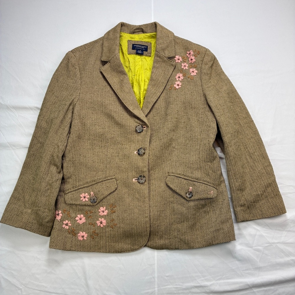 American Eagle Outfitters Blazer with Pink Floral Details